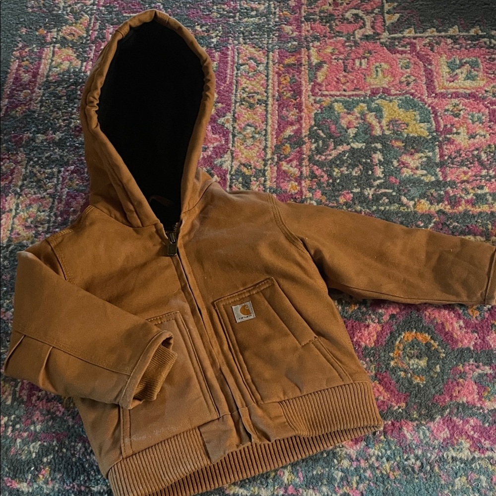 Carhartt Tan Hooded Jacket- 12 M